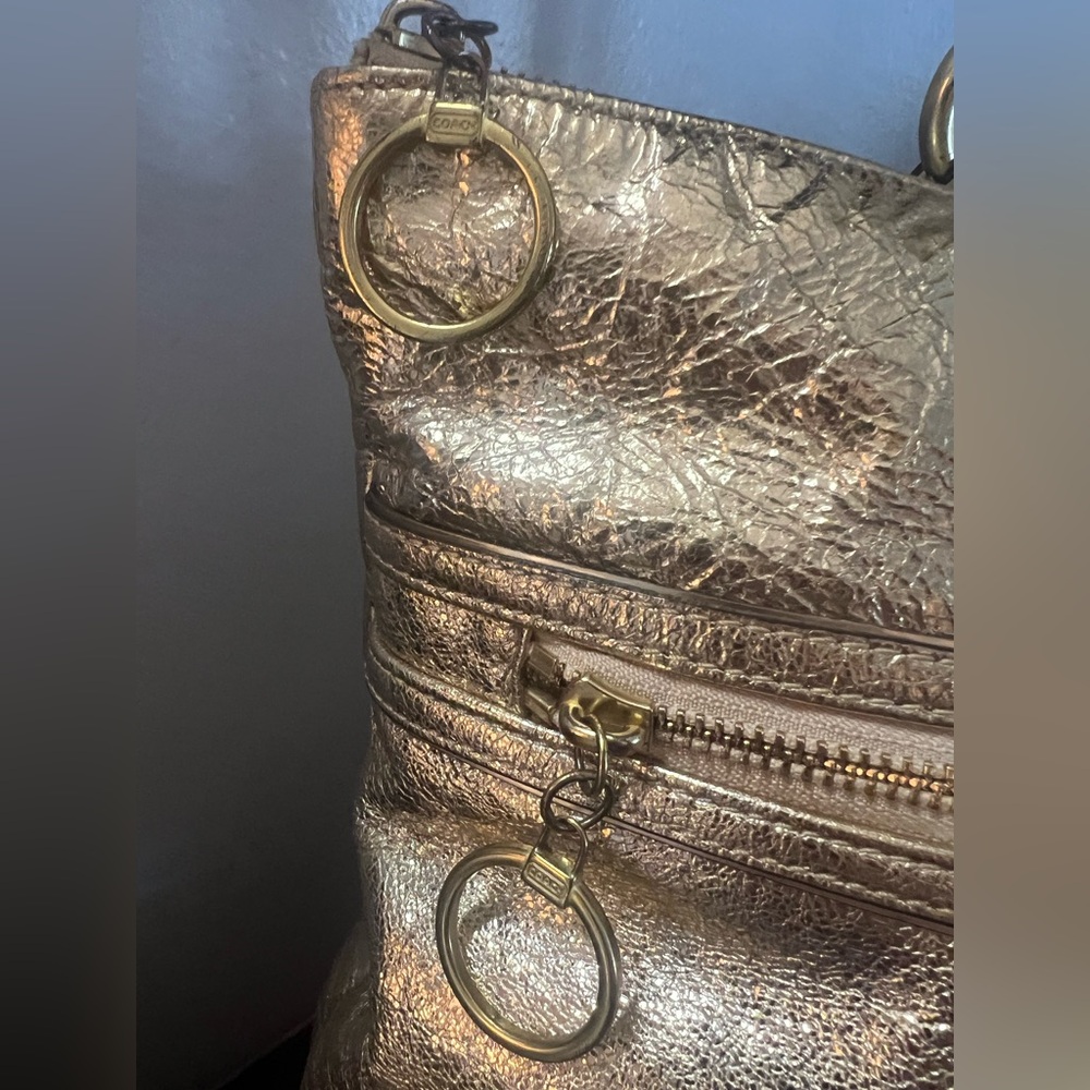 Coach Gold Poppy Tote - Picture 7 of 12
